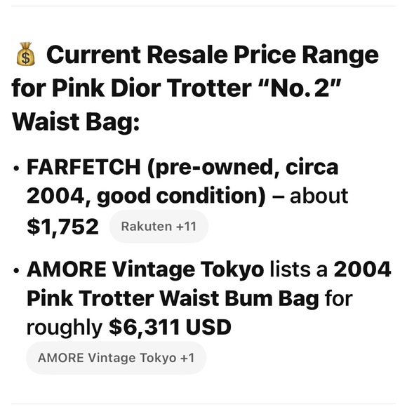 Rare Christian Dior Pink Trotter No. 2 Saddle Waist Belt Bag - Picture 12 of 14